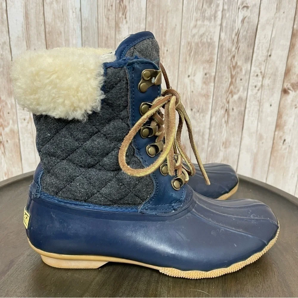 Sperry Top Sider for J Crew Wool Lined Waterproof Duckboot Size 6 Women